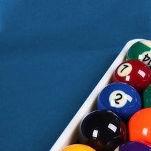 Load image into Gallery viewer, Scott Edward Professional Pool Table Felt fits Standard 7/8/9 Foot Table, Snooker Indoor Billiard Pool Table Cloth Accessories with Cushion Cloth Strip, Blue billiard tablecloth