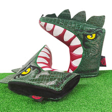 Load image into Gallery viewer, Scott Edward Funny Golf Putter Headcover Magnetic Golf Blade Putter Cover Leather Closure Tyrannosaurus Rex Pattern,1 pcs