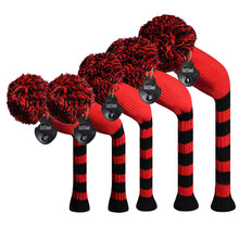 Load image into Gallery viewer, 2022 New Style Scott Edward Knitted Golf Covers for Driver Wood,Fairway Wood and Hybrid Wood,Protect Golf Club from Scratches and Dust,Decorate Golf Bags with Red Black Stripes
