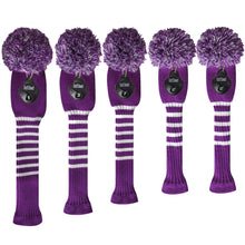 Load image into Gallery viewer, Scott Edward Purple White Stripes Golf Bag Head Cover