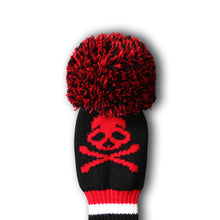 Load image into Gallery viewer, Scott Edward Golf Club Knitted Headcovers Double Layers Elastic Acrylic Yarn,Fluffy Pom Creativity Pattern for Golfer Gifts,Golf Club Protector- Skull Pattern for Driver(460cc),Fairway(3/5/7) and Hybrid(UT)