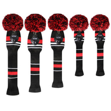 Load image into Gallery viewer, Scott Edward Golf Club Head Covers Fits Well Driver(460cc) Fairway Wood and Hybrid(UT) The Perfect Change for Golf Bag,Classical Red White Stripes