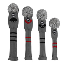 Load image into Gallery viewer, Scott Edward Golf Club Cover with Poker Pattern for Driver(460cc) Wood*1,Fairway Wood*2 and Hybrid(UT) Wood*1,Personalised Golf Protector away from Scratches and Dust