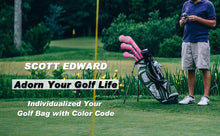 Load image into Gallery viewer, 2022 New Style Scott Edward Knitted Golf Covers for Driver Wood,Fairway Wood and Hybrid Wood,Protect Golf Club from Scratches and Dust,Decorate Golf Bags with Pink Herringbone Pattern