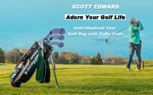 Load image into Gallery viewer, Scott Edward Golf Club Knitted Headcovers for Driver(460cc),Fairway(3/5/7) and Hybrid(UT),Double Layers Acrylic Yarn,Fluffy Pom Creativity Pattern for Golfer Gifts,Golf Club Protector