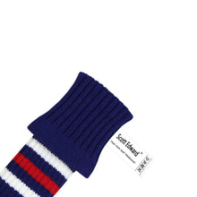 Load image into Gallery viewer, 2022 Scott Edward Golf Club Knitted Headcovers for Driver(460cc),Fairway(3/5/7) and Hybrid(UT),Double Layers Acrylic Yarn, Red H Blue White Grid Pattern for Golfer Gifts,Golf Club Protector