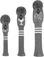 Load image into Gallery viewer, 2022 Scott Edward Golf Club Knitted Headcovers for Driver(460cc),Fairway(3/5/7) and Hybrid(UT),Double Layers Acrylic Yarn, The Man's Suit Pattern for Golfer Gifts,Golf Club Protector