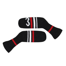 Load image into Gallery viewer, Scott Edward 10 Pcs Golf Iron Head Covers Cuteness and Basically Socks Shape Washable & Durable Golf Club Head Protector-Red Warning