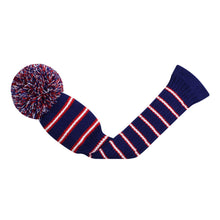Load image into Gallery viewer, 2022 Scott Edward Golf Club Knitted Headcovers for Driver(460cc),Fairway(3/5/7) and Hybrid(UT),Double Layers Acrylic Yarn, Three Fine Streak Pattern for Golfer Gifts, Purple Color