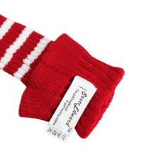 Load image into Gallery viewer, Scott Edward Golf Head Cover for Driver Wood,Fairway Wood,Hybrid Wood,Double Layer,Elastic Yarn,Fluffy Pom Snug for Golf Club and Decorate Golf Bags,Classic Style-Crimson White Stripes