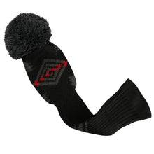 Load image into Gallery viewer, Scott Edward Knitted Golf Club Covers for Driver Wood,Fairway Wood and Hybrid Wood,Protect Golf Club from Scratches and Dust,Decorate Golf Bags with Maya Black Red Pattern