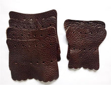 Load image into Gallery viewer, Scott Edward Pool Snooker Table Leather Pockets, Billiard Leather Net Pockets, Included Wood Screws, Set of 6, Homemade Tables or Game Room