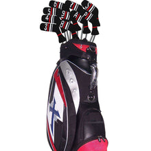 Load image into Gallery viewer, Scott Edward 10 Pcs Golf Iron Head Covers Cuteness and Basically Socks Shape Washable & Durable Golf Club Head Protector-Red Warning