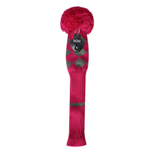 Load image into Gallery viewer, Scott Edward Knitted Golf Covers for Driver Wood,Fairway Wood and Hybrid Wood,Protect Golf Club from Scratches and Dust,Double Layers,Decorate Golf Bags,Rose Grey Argyles