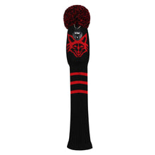 Load image into Gallery viewer, Scott Edward Golf Club Knitted Headcovers Double Layers Elastic Acrylic Yarn,Fluffy Pom Creativity Pattern for Golfer Gifts,Golf Club Protector- Cute Red Fox for Driver(460cc),Fairway(3/5/7) and Hybrid(UT)