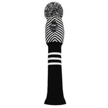 Load image into Gallery viewer, Scott Edward Knitted Golf Covers for Driver Wood,Fairway Wood and Hybrid Wood,Protect Golf Club from Scratches and Dust,Double Layers,Decorate Golf Bags, Black White Twill Pattern