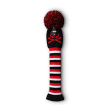 Load image into Gallery viewer, Scott Edward Golf Club Knitted Headcovers Double Layers Elastic Acrylic Yarn,Fluffy Pom Creativity Pattern for Golfer Gifts,Golf Club Protector- Skull Pattern for Driver(460cc),Fairway(3/5/7) and Hybrid(UT)