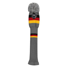 Load image into Gallery viewer, Scott Edward Knitted Golf Covers for Driver Wood,Fairway Wood and Hybrid Wood,Protect Golf Club from Scratches and Dust,Double Layers,Decorate Golf Bags, Grey Yellow Pattern