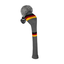 Load image into Gallery viewer, Scott Edward Knitted Golf Covers for Driver Wood,Fairway Wood and Hybrid Wood,Protect Golf Club from Scratches and Dust,Double Layers,Decorate Golf Bags, Grey Yellow Pattern
