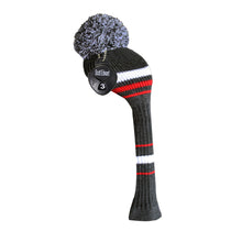 Load image into Gallery viewer, Scott Edward Knitted Golf Covers for Driver Wood,Fairway Wood and Hybrid Wood,Protect Golf Club from Scratches and Dust,Decorate Golf Bags with Classical Grey White Red Stripes