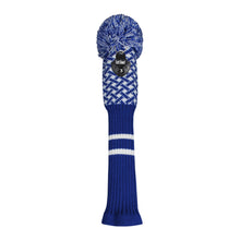 Load image into Gallery viewer, Scott Edward Golf Club Knitted Headcovers for Driver(460cc),Fairway(3/5/7) and Hybrid(UT),Double Layers Acrylic Yarn,Fluffy Pom Creativity Pattern for Golfer Gifts,Golf Club Protector