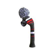 Load image into Gallery viewer, Scott Edward Knitted Golf Covers for Driver Wood,Fairway Wood and Hybrid Wood,Protect Golf Club from Scratches and Dust,Decorate Golf Bags with Classical Grey White Red Stripes