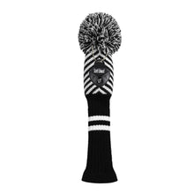 Load image into Gallery viewer, Scott Edward Knitted Golf Covers for Driver Wood,Fairway Wood and Hybrid Wood,Protect Golf Club from Scratches and Dust,Double Layers,Decorate Golf Bags, Black White Twill Pattern