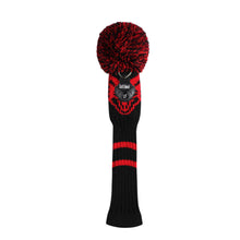 Load image into Gallery viewer, Scott Edward Golf Club Knitted Headcovers Double Layers Elastic Acrylic Yarn,Fluffy Pom Creativity Pattern for Golfer Gifts,Golf Club Protector- Cute Red Fox for Driver(460cc),Fairway(3/5/7) and Hybrid(UT)