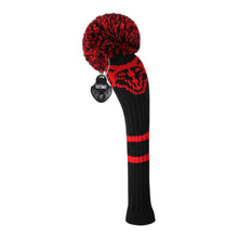 Load image into Gallery viewer, Scott Edward Golf Club Knitted Headcovers Double Layers Elastic Acrylic Yarn,Fluffy Pom Creativity Pattern for Golfer Gifts,Golf Club Protector- Cute Red Fox for Driver(460cc),Fairway(3/5/7) and Hybrid(UT)