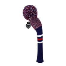 Load image into Gallery viewer, Scott Edward Knitted Golf Covers for Driver Wood,Fairway Wood and Hybrid Wood,Protect Golf Club from Scratches and Dust,Double Layers,Decorate Golf Bags, Blue Dots Pattern