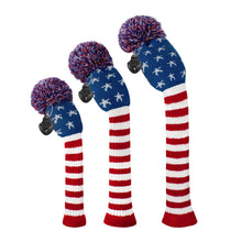 Load image into Gallery viewer, Scott Edward Knitted Golf Covers for Driver Wood,Fairway Wood and Hybrid Wood,Protect Golf Club from Scratches and Dust,Double Layers,Decorate Golf Bags, Starfish Pattern