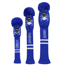 Load image into Gallery viewer, 2022 New Style Scott Edward Knitted Golf Covers for Driver Wood,Fairway Wood and Hybrid Wood,Protect Golf Club from Scratches and Dust,Decorate Golf Bags with Blue Spider Pattern