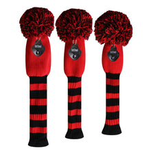 Load image into Gallery viewer, 2022 New Style Scott Edward Knitted Golf Covers for Driver Wood,Fairway Wood and Hybrid Wood,Protect Golf Club from Scratches and Dust,Decorate Golf Bags with Red Black Stripes