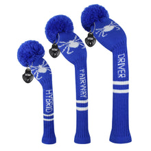 Load image into Gallery viewer, 2022 New Style Scott Edward Knitted Golf Covers for Driver Wood,Fairway Wood and Hybrid Wood,Protect Golf Club from Scratches and Dust,Decorate Golf Bags with Blue Spider Pattern