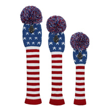 Load image into Gallery viewer, Scott Edward Knitted Golf Covers for Driver Wood,Fairway Wood and Hybrid Wood,Protect Golf Club from Scratches and Dust,Double Layers,Decorate Golf Bags, Starfish Pattern