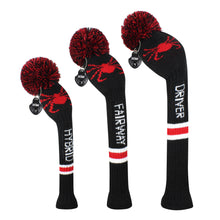 Load image into Gallery viewer, 2022 New Style Scott Edward Knitted Golf Covers for Driver Wood,Fairway Wood and Hybrid Wood,Protect Golf Club from Scratches and Dust,Decorate Golf Bags with Red Spider Pattern