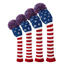 Load image into Gallery viewer, Scott Edward Knitted Golf Covers for Driver Wood,Fairway Wood and Hybrid Wood,Protect Golf Club from Scratches and Dust,Double Layers,Decorate Golf Bags, Starfish Pattern