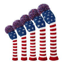 Load image into Gallery viewer, Scott Edward Knitted Golf Covers for Driver Wood,Fairway Wood and Hybrid Wood,Protect Golf Club from Scratches and Dust,Double Layers,Decorate Golf Bags, Starfish Pattern