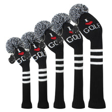 Load image into Gallery viewer, 2022 New Style Scott Edward Knitted Golf Covers for Driver Wood,Fairway Wood and Hybrid Wood,Protect Golf Club from Scratches and Dust,Decorate Golf Bags with Love Heart