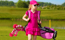 Load image into Gallery viewer, Scott Edward Golf Club Knitted Headcovers Double Layers Elastic Acrylic Yarn,Fluffy Pom Creativity Pattern for Golfer Gifts,Golf Club Protector- Rose White Argyles for Driver(460cc),Fairway(3/5/7) and Hybrid(UT)