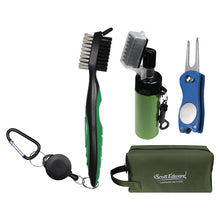 Load image into Gallery viewer, Scott Edward Golf Essentials Kit Tool Accessories Bag Kit Comes with Golf Cleaning Brush, Golf Accessories Bag, Golf Water Brush, Golf Divot Repair Tool, Perfect Golf Accessories for Men and Women
