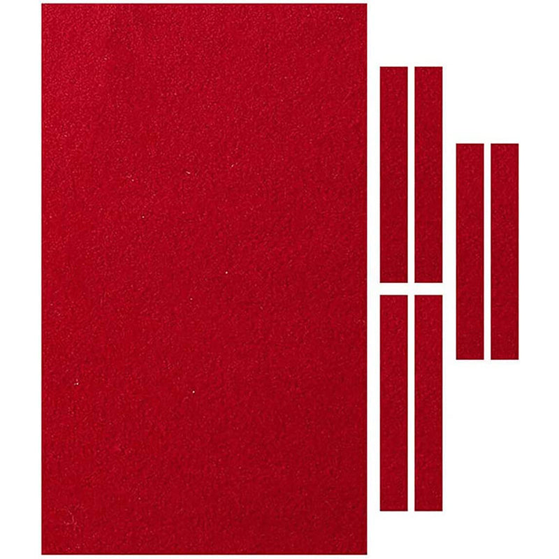 Scott Edward Professional Pool Table Felt fits Standard 7/8/9 Foot Table, Snooker Indoor Billiard Pool Table Cloth Accessories with Cushion Cloth Strip, Red billiard tablecloth