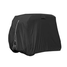 Load image into Gallery viewer, Scott Edward Golf Cart Cover 400D Waterproof Windproof Sunproof Outdoor All-Weather Polyester Full Golf Cart Cover Fits EZGO, Club Car, Yamaha, 2/4 Passenger Golf Cart, Black with air vent
