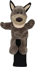 Load image into Gallery viewer, Scott Edward Funny Animal Head Golf Covers, Fit  for Drivers and Fairway Wood, Gray Wolf, Cool and Functional
