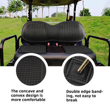 Load image into Gallery viewer, Scott Edward Golf Cart Accessories Golf Cart Seat Covers for Club Car Precedent/DS/EZGO TXT/RXV, Universal Replace The Front Vinyl Leather Seat Cushions, Adjustable Straps Retractable Buckle
