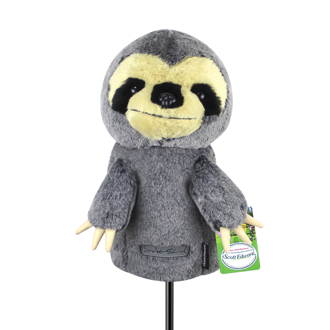 Scott Edward Animal Zoo Golf Driver Wood Covers, Fit Drivers and Fairway, Lovely sloth , Funny and Functional