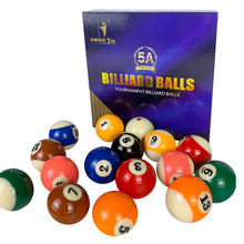 Load image into Gallery viewer, Scott Edward Billiard Pool Balls, Complete Set of 16 Pool Balls, Diameter 22.5&quot; (57.2mm) Weight 170/180G Cue Ball Set for Pool Table and Display, Regulation Size Pool Table Balls for Replacement
