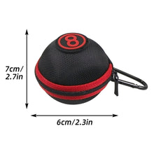 Load image into Gallery viewer, Scott Edward Clip-on Cue Ball Case Billiard Ball Bag Carrying Case Holder Pool Protector Accessory Cue Ball Bag for Attaching Cue Balls
