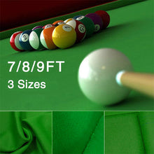 Load image into Gallery viewer, Scott Edward Professional Pool Table Felt fits Standard 7/8/9 Foot Table, Snooker Indoor Billiard Pool Table Cloth Accessories with Cushion Cloth Strip, Green billiard table cloth
