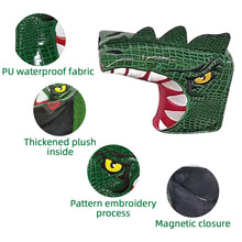 Load image into Gallery viewer, Scott Edward Funny Golf Putter Headcover Magnetic Golf Blade Putter Cover Leather Closure Tyrannosaurus Rex Pattern,1 pcs
